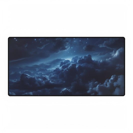 Cloudy Night Mouse Pad Large Computer Desk Mat