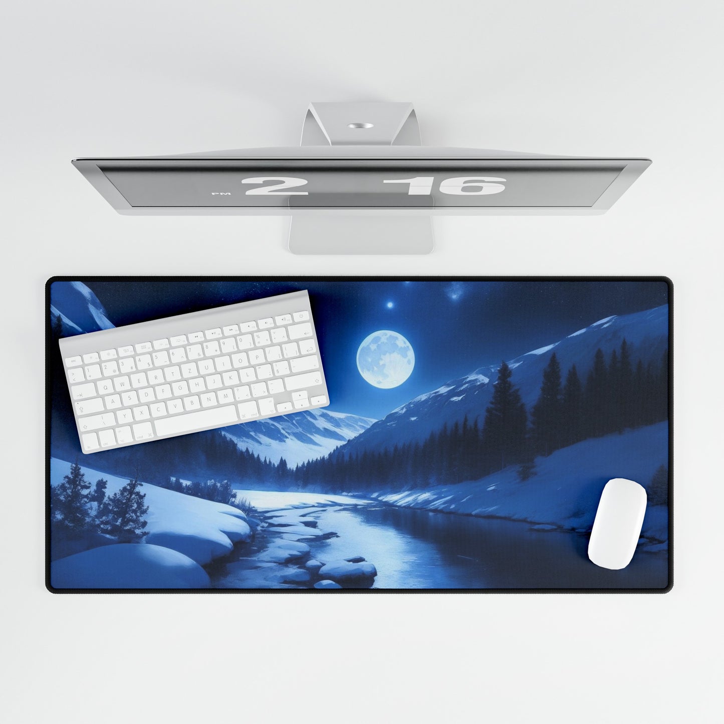 Polar Moon Mouse Pad Large Computer Desk Mat