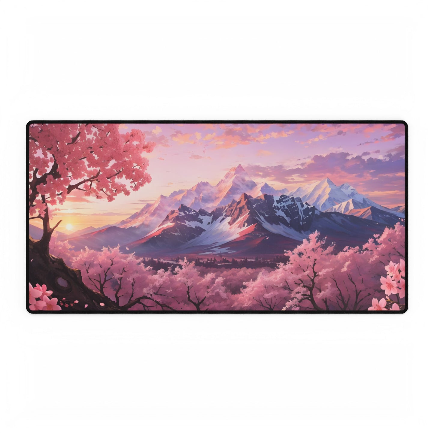 Sakura Mountains Mouse Pad Large Computer Desk Mat