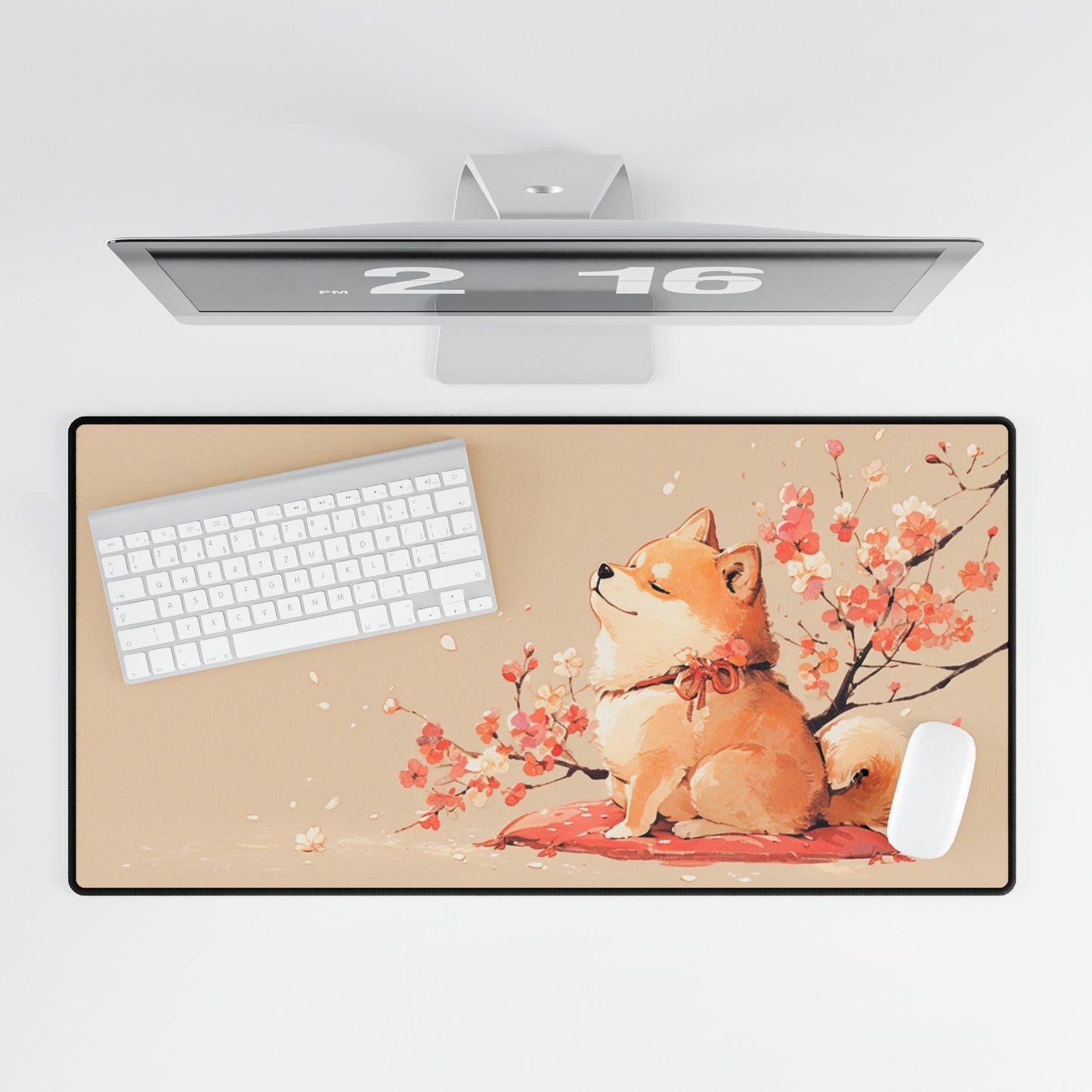 Shiba Inu Japanese Art Mouse Pad Large Computer Desk Mat