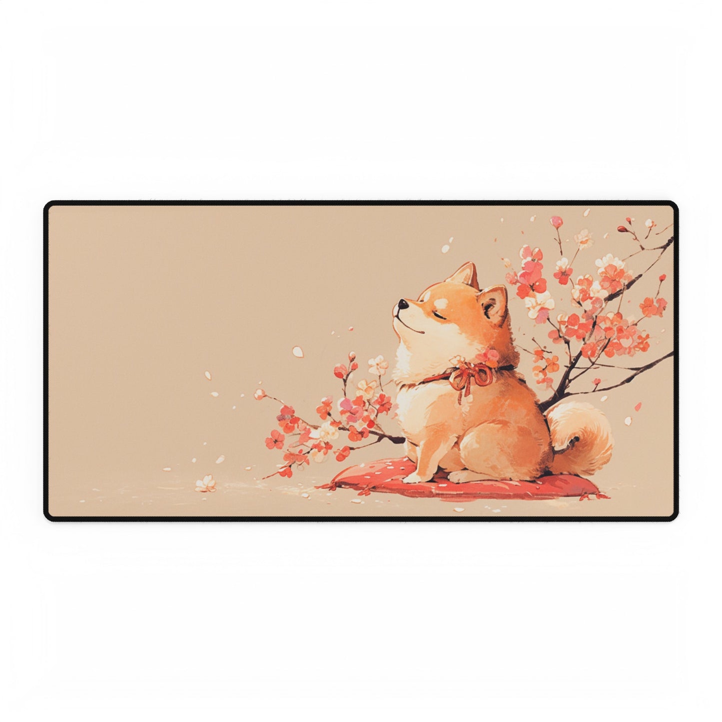 Shiba Inu Japanese Art Mouse Pad Large Computer Desk Mat