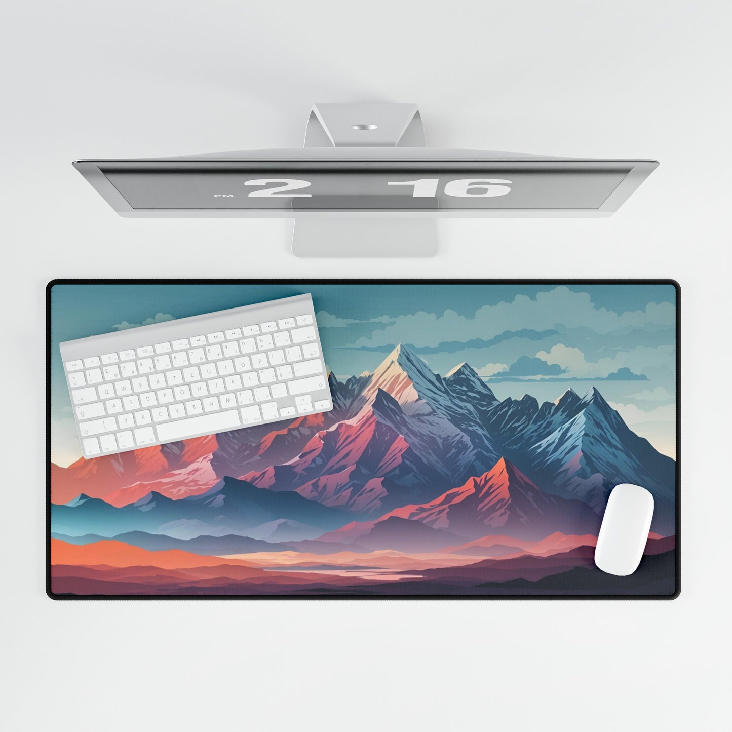 Mountain Range Mouse Pad Large Computer Desk Mat