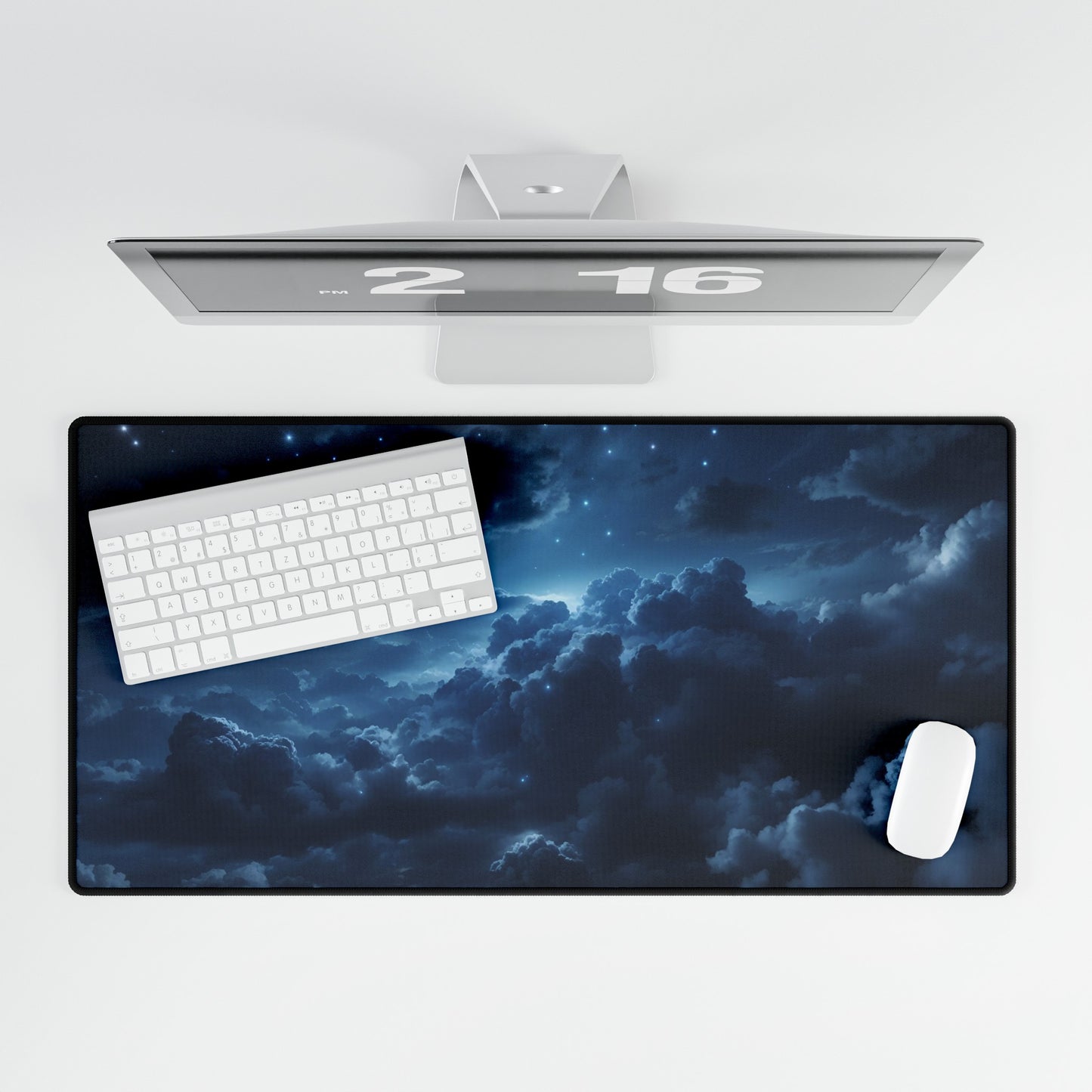 Cloudy Night Mouse Pad Large Computer Desk Mat