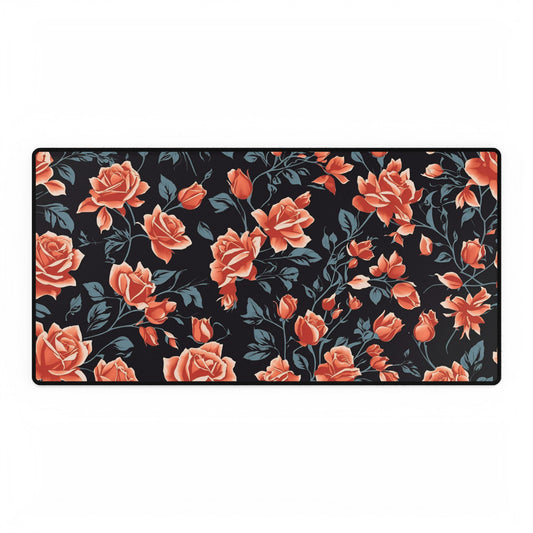 Vintage Rose Mouse Pad Large Computer Desk Mat