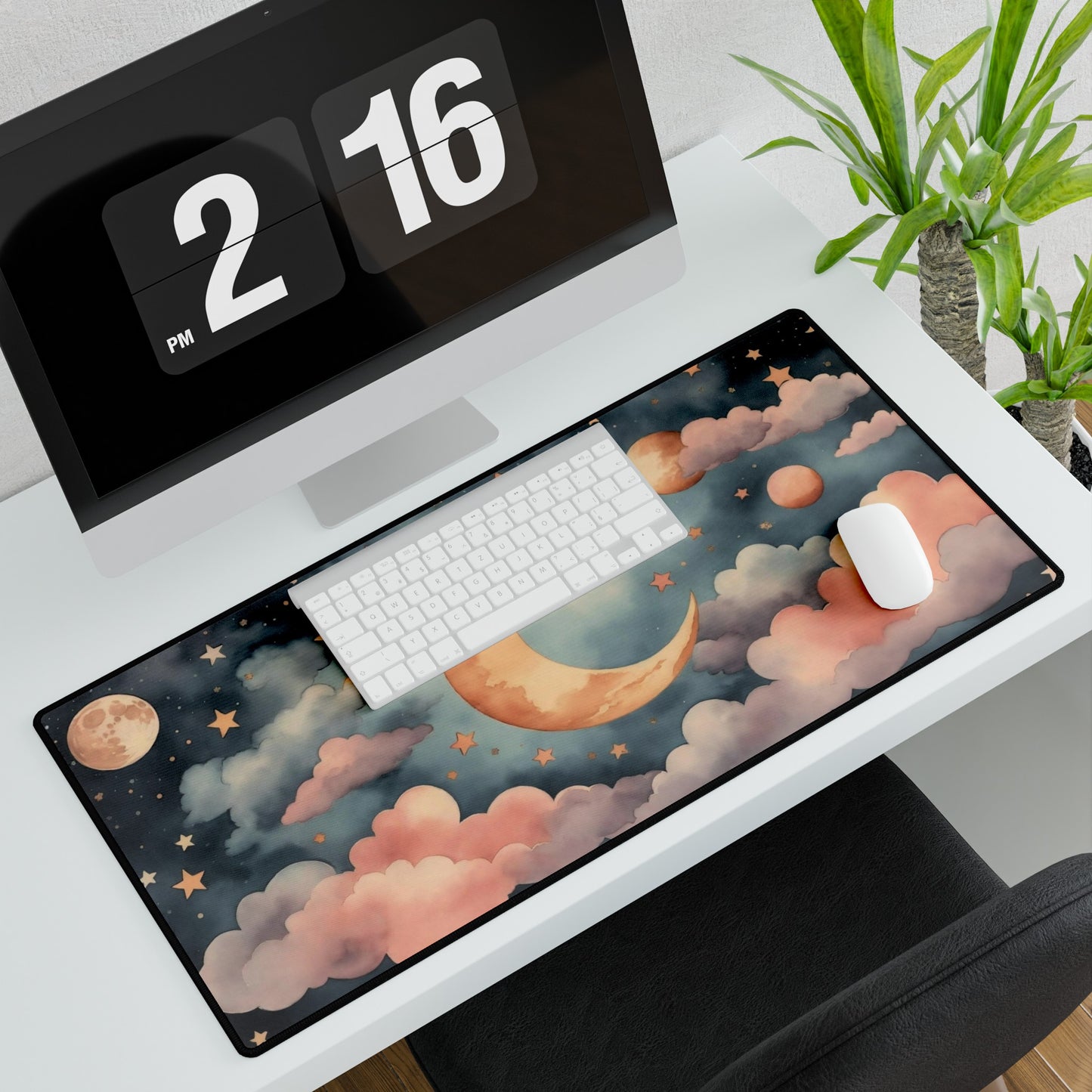 Watercolour Skies Mouse Pad Large Computer Desk Mat