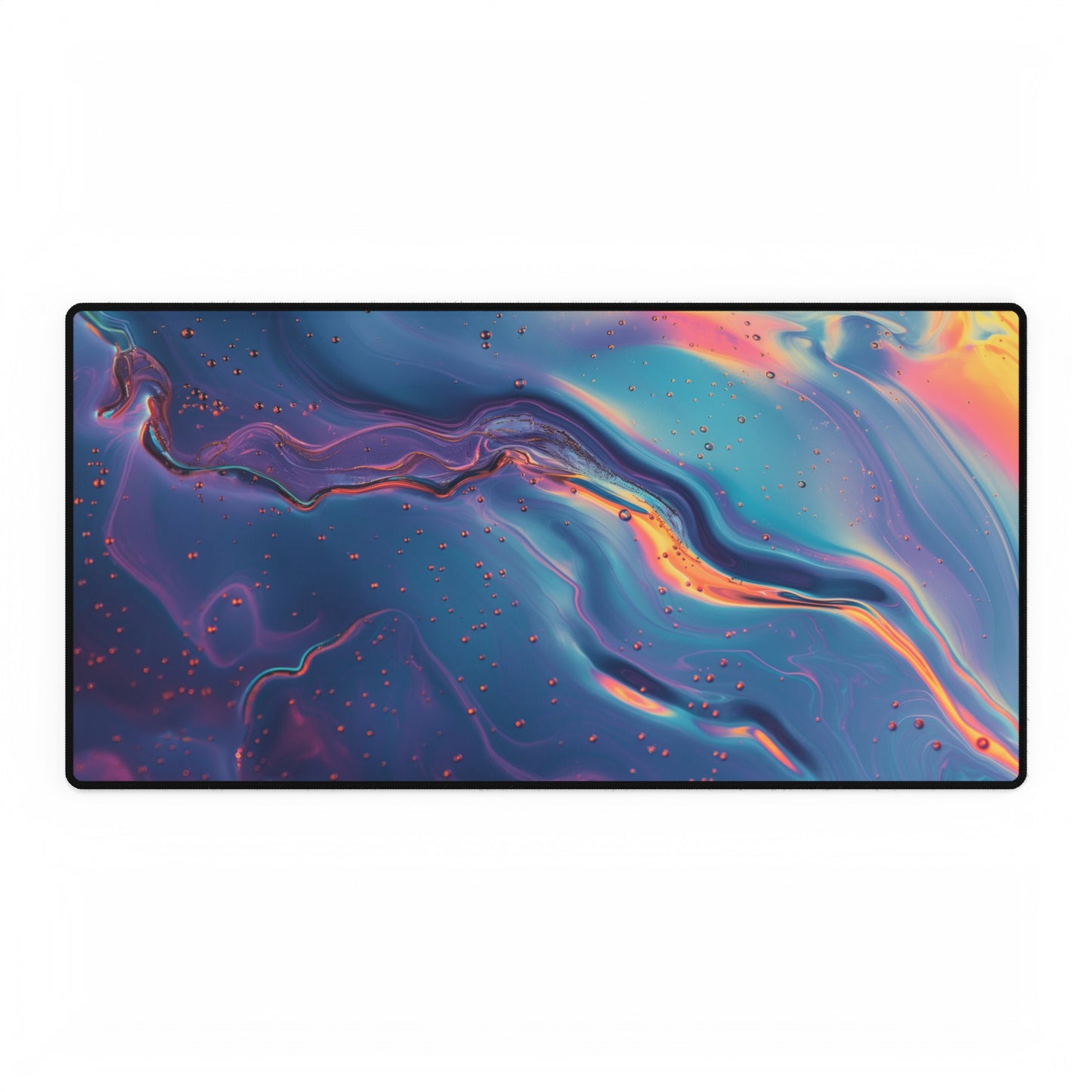 Blue Oil Slick Mouse Pad Large Computer Desk Mat