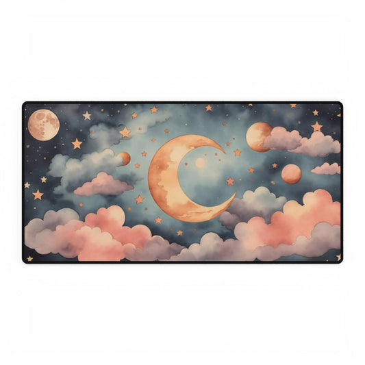 Watercolour Skies Mouse Pad Large Computer Desk Mat